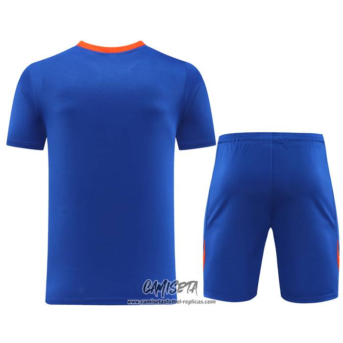 Chandal del Paises Bajos 2024-2025 Manga Corta Azul - Pantalon Corto